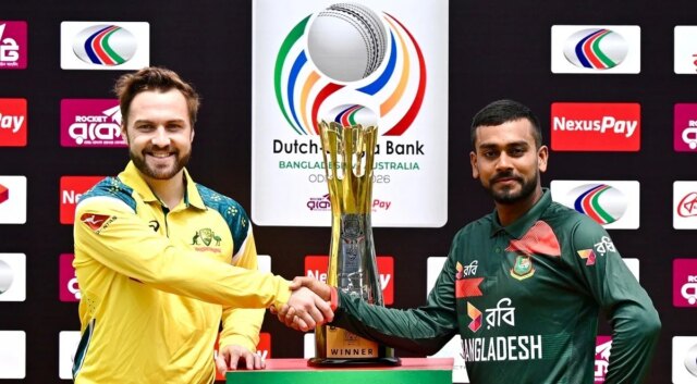 BAN vs AUS ODI، حيث يمكن المشاهدة مباشرة: القنوات التلفزيونية BAN vs AUS ODI، حيث يمكن المشاهدة مباشرة: القنوات التلفزيونية والبث المباشر لجولة أستراليا في بنغلاديش
| itg-ar.com