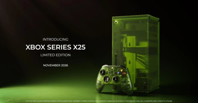 تأتي وحدة التحكم بالذكرى السنوية الخامسة والعشرين لـ Xbox من تأتي وحدة التحكم بالذكرى السنوية الخامسة والعشرين لـ Xbox من Microsoft باللون الأخضر الشفاف
| itg-ar.com