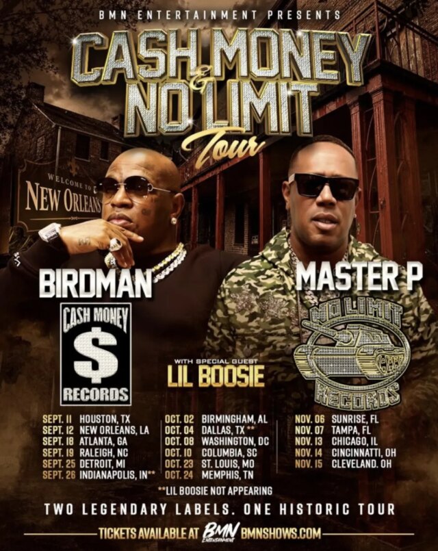 تعلن شركة Cash Money and No Limit عن جولة Fall تعلن شركة Cash Money and No Limit عن جولة Fall Arena مع Master P وBirdman والمزيد
| itg-ar.com