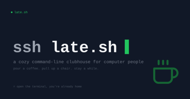 Late.sh – نادي سطر الأوامر لمستخدمي الكمبيوتر | itg-ar.com Late.sh – نادي سطر الأوامر لمستخدمي الكمبيوتر
| itg-ar.com
