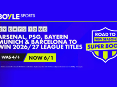 احصل على 6/1 على آرسنال وبايرن ميونخ وبرشلونة وباريس سان جيرمان لتفوز بدورياتهم مع BOYLE Sports
| itg-ar.com احصل على 6/1 على آرسنال وبايرن ميونخ وبرشلونة وباريس سان جيرمان لتفوز بدورياتهم مع BOYLE Sports
| itg-ar.com