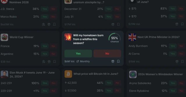 تتيح لك أسواق التنبؤ إمكانية المراهنة على ما إذا كانت تتيح لك أسواق التنبؤ إمكانية المراهنة على ما إذا كانت الحرائق الهائلة ستحرق مدينتك أم لا
| itg-ar.com