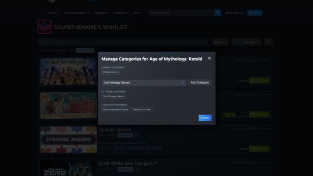 يضيف Steam تحديثات سهلة الاستخدام للهدايا وقائمة الرغبات
| itg-ar.com